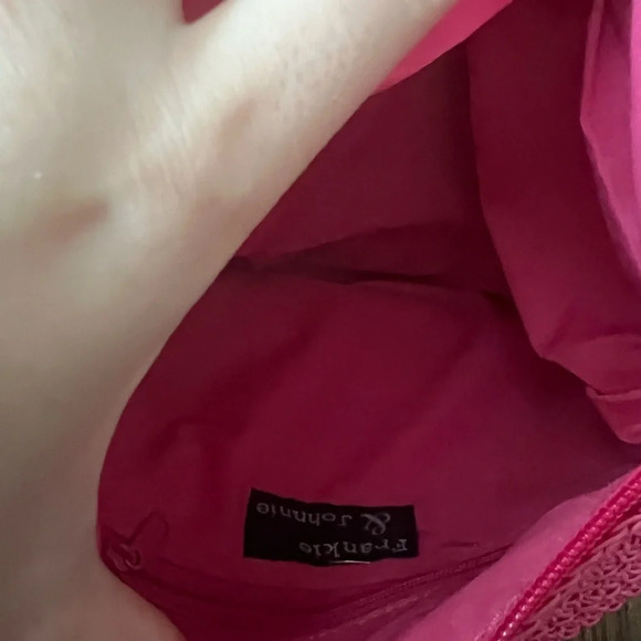 Cottagecore pink straw floral y2k bag - Picture 3 of 4